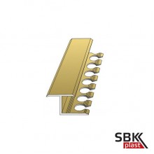 ЛПЗ-10 латунный Z-образный профиль для стыковки напольных покрытий ламината и плитки